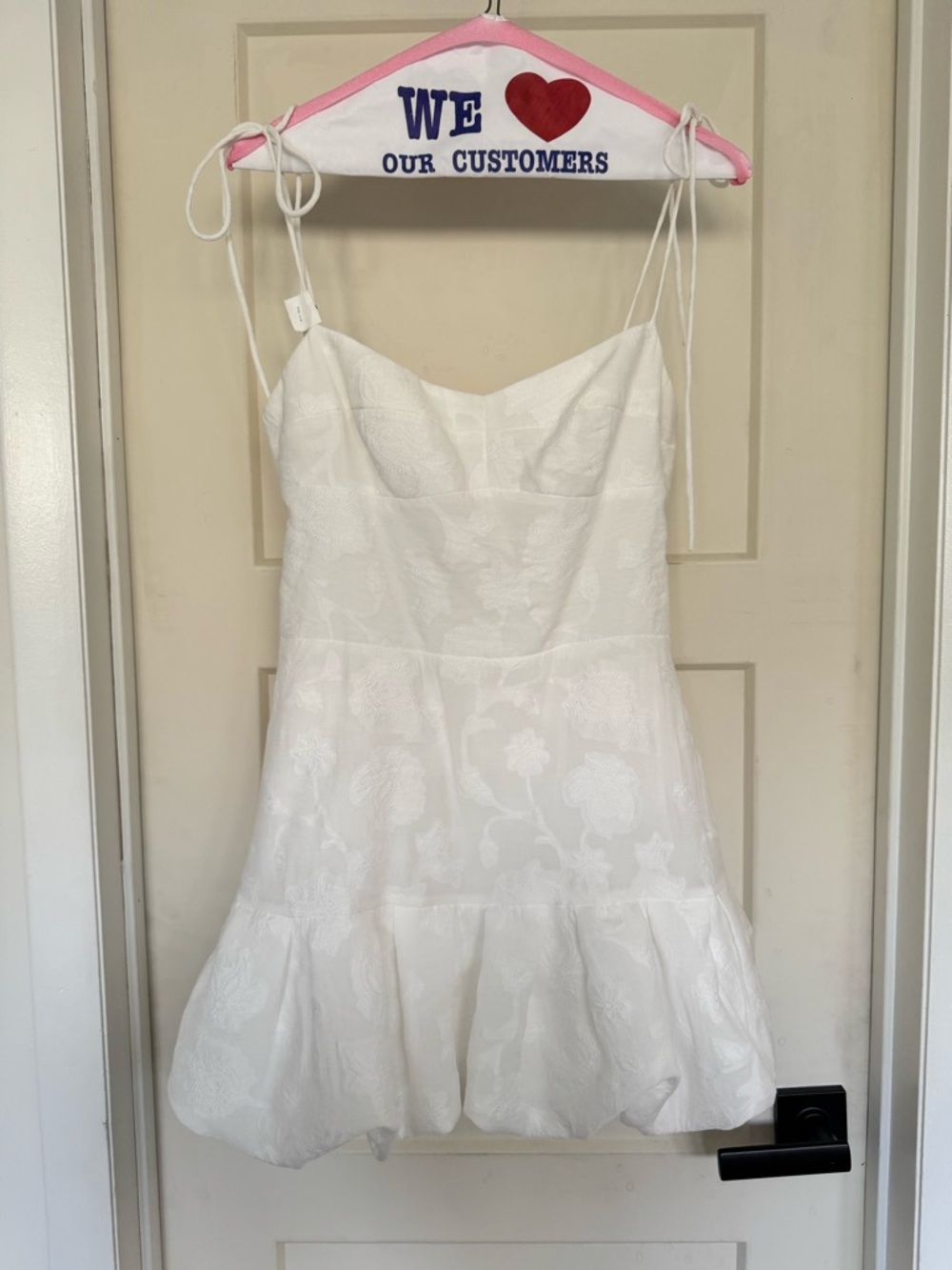 Amanda Uprichard white Ivy Bubble Skort Bridal Dress